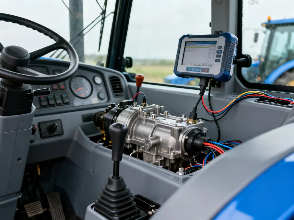 Diagnostyka komputerowa elektronicznego sterowania przekładnią ciągnika