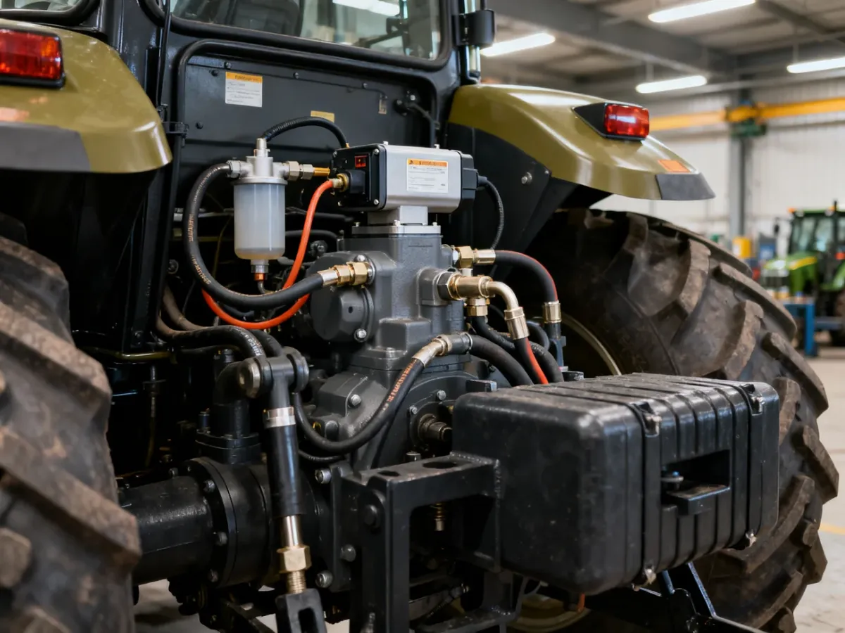 Kontrola elektrycznej pompki wstępnej w układzie paliwowym ciągnika