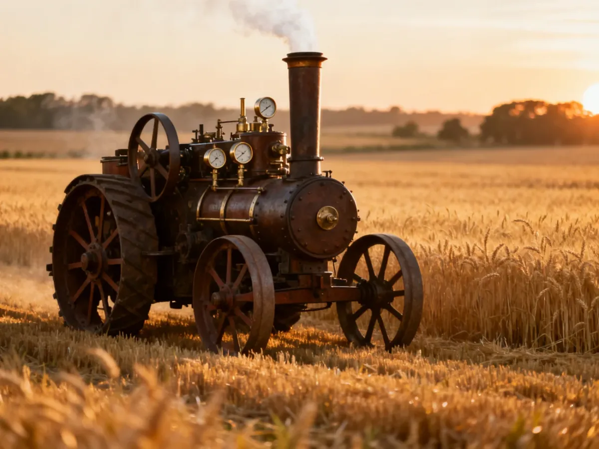 Jak działały parowe ciągniki rolnicze?