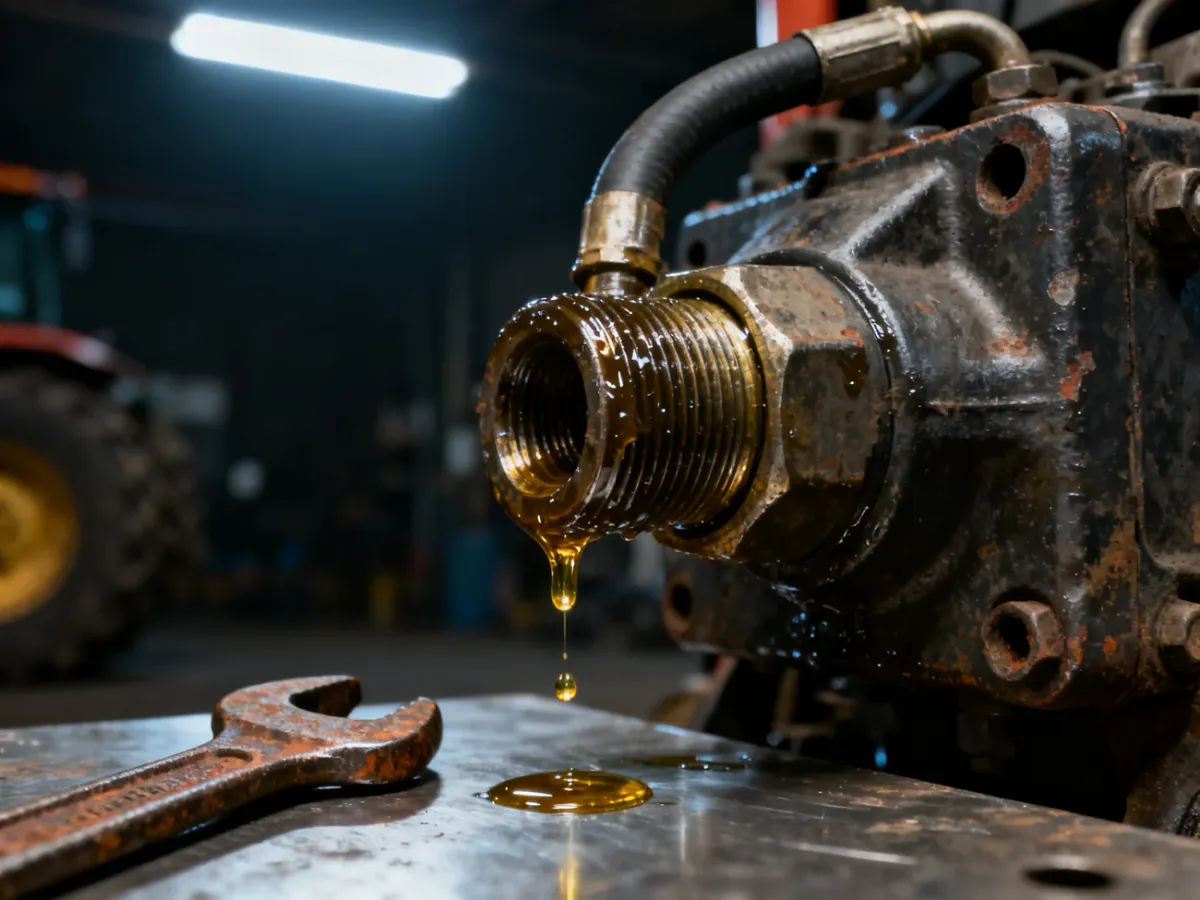 Jak naprawić wyciek oleju z hydrauliki ciągnika?
