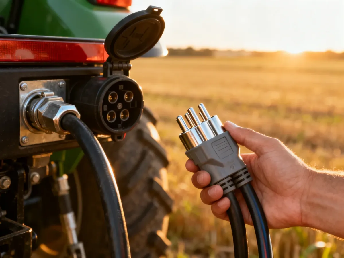 Jak podłączyć przyczepę do ciągnika elektrycznie?