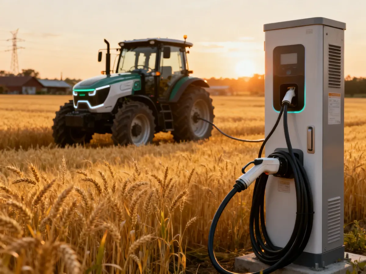 Ładowanie elektrycznego ciągnika rolniczego – jak to działa?